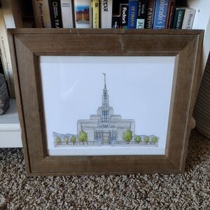 Beautiful Drawing of Salt lake City Temple